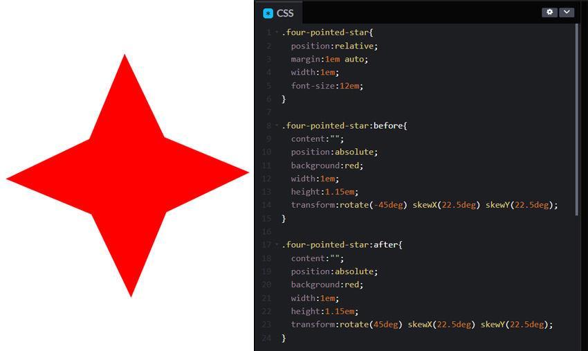 CSS Star Shapes ☆ Source Code Included ☆ - Coding Dude