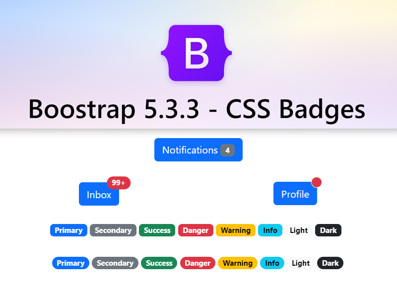 Bootstrap CSS Badges